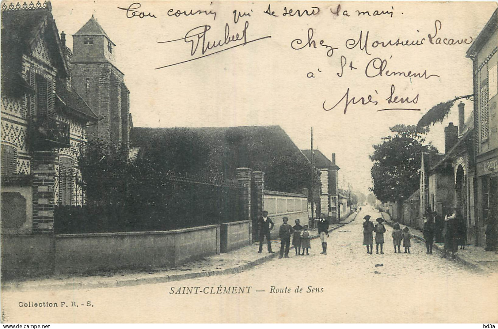 89 - SAINT CLEMENT - ROUTE DE SENS - CORRESPONDANCE MILITAIRE - Saint Clement