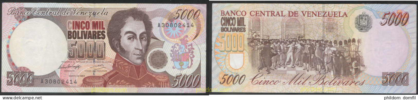 3966 VENEZUELA 1994 BURUNDI 5000 FRANCS 1994 - Venezuela