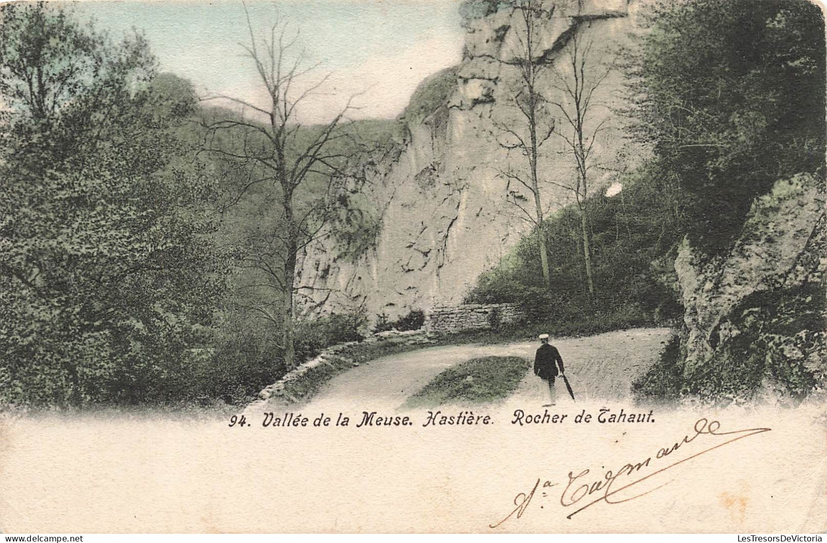 BELGIQUE - Hastière - Vallée De La Meuse - Rocher De Tahaut - Carte Postale Ancienne - Hastiere