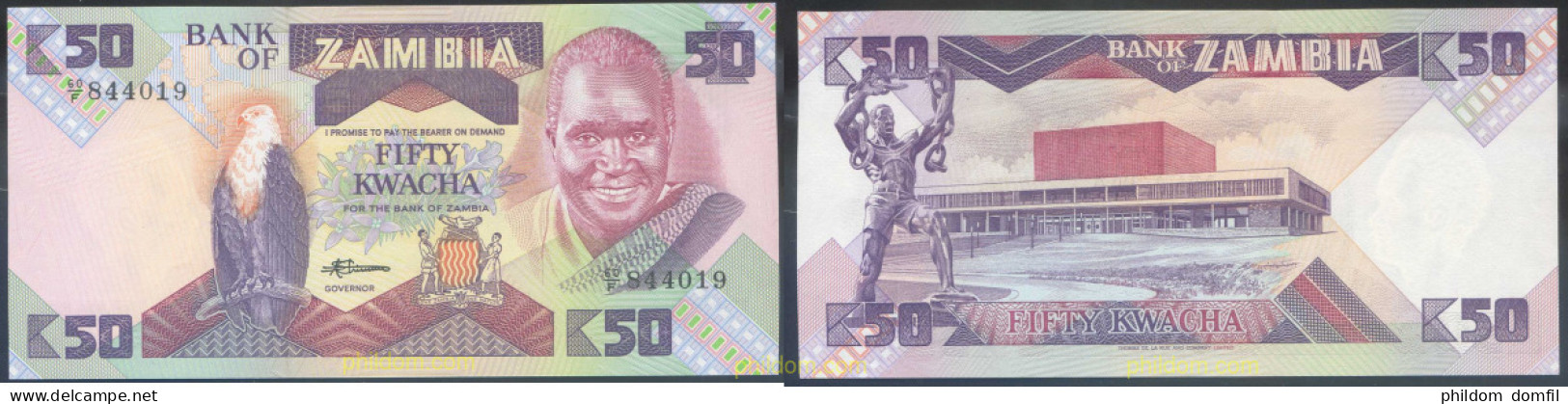 4309 ZAMBIA 1986 ZAMBIA 50 KWACHA 1986 - Zambie