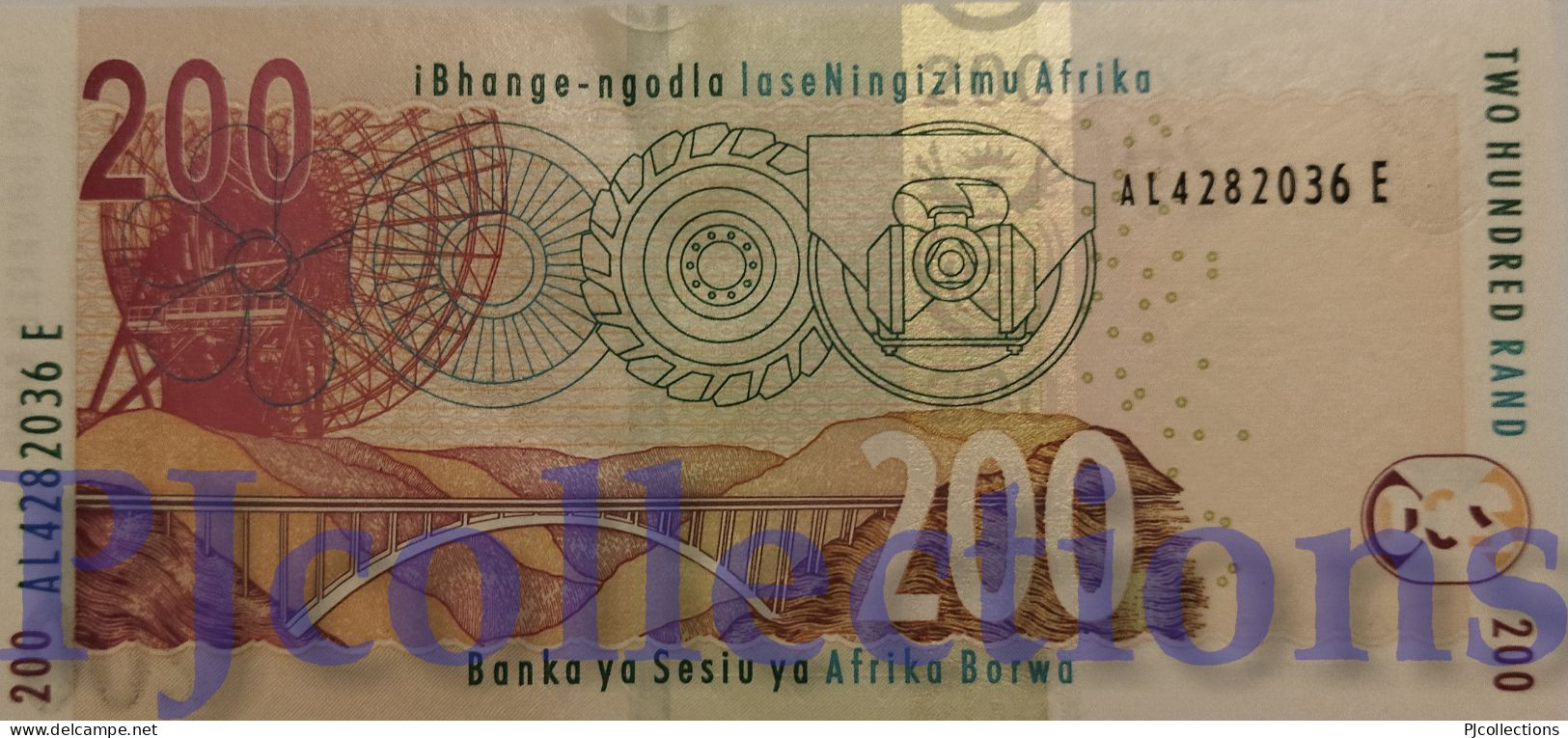 SOUTH AFRICA 200 RAND 2005 PICK 132a UNC - Sudafrica