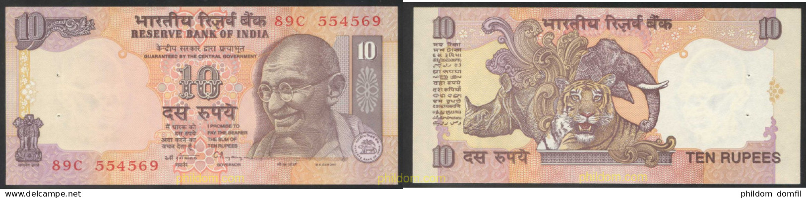 4643 INDIA 1996 INDIA 10 RUPEES 1996 - India