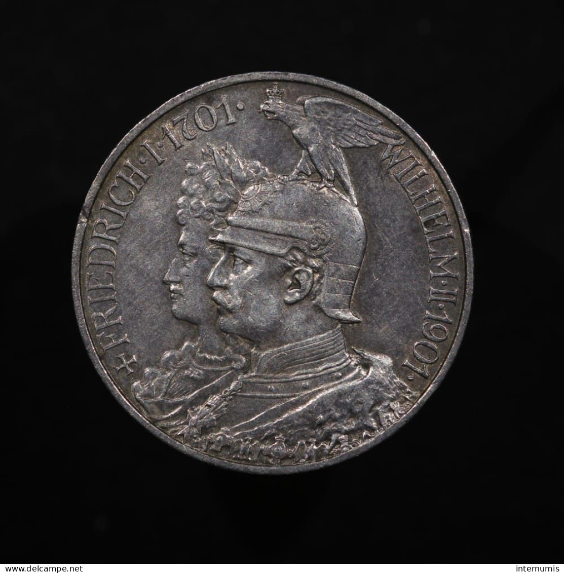 Allemagne / Germany, Wilhelm II (Prusse / Prussia), 2 Mark, 1901, A - Berlin, Argent (Silver), SUP (AU), KM#525 - 2, 3 & 5 Mark Zilver
