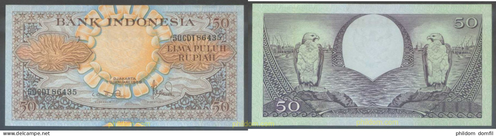 4907 INDONESIA 1959 INDONESIA 50 RUPIAH 1959 - Indonesien