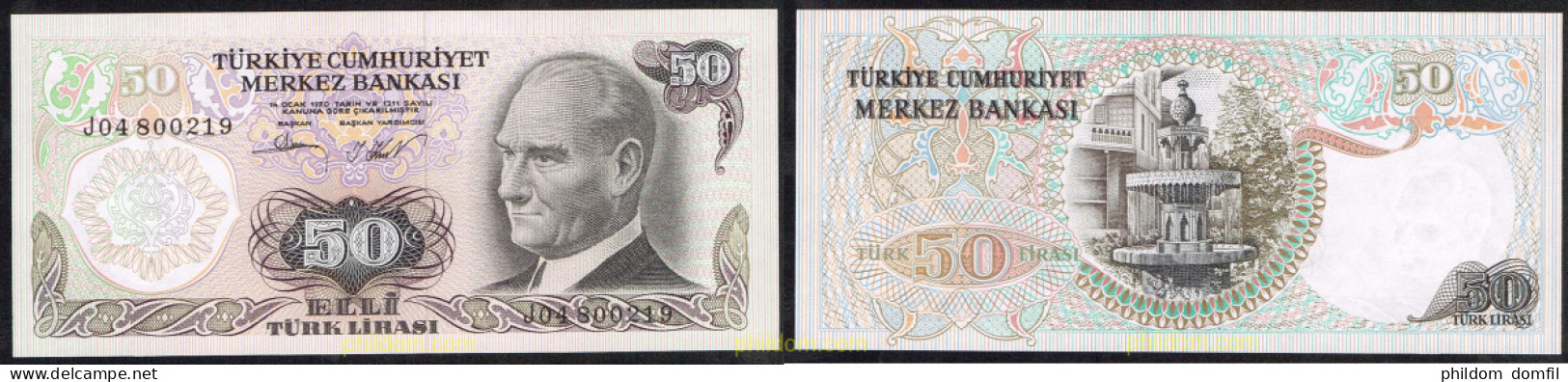 5087 TURQUIA 1976 TURKEY 50 LIRA 1976 - Turkije