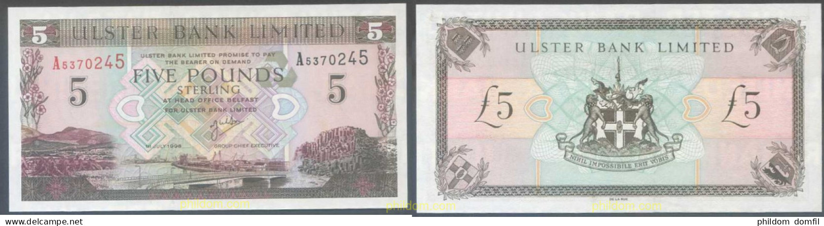 5286 IRLANDA 1998 NORTHERN IRELAND 5 POUNDS 1998 - 1 Pound