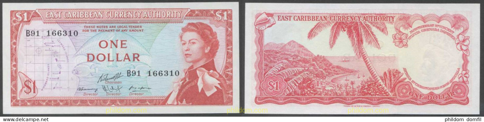 5335 GRAN BRETAÑA 1965 EASTERN CARIBBEAN 1 DOLLAR 1965 - Collections
