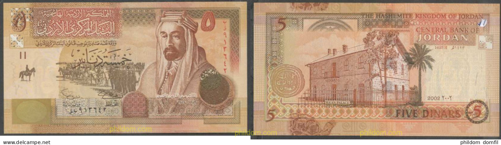 5419 JORDANIA 2002 JORDANIA 5 DINARS 2002 - Jordanië