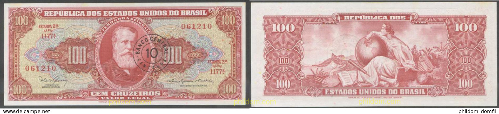 5747 BRASIL 1967 BRASIL 100 CENTAVOS 1967 - Brasilien