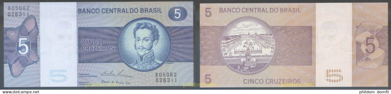 5754 BRASIL 1973 BRASIL 5 CRUZEIROS 1973 - Brazilië