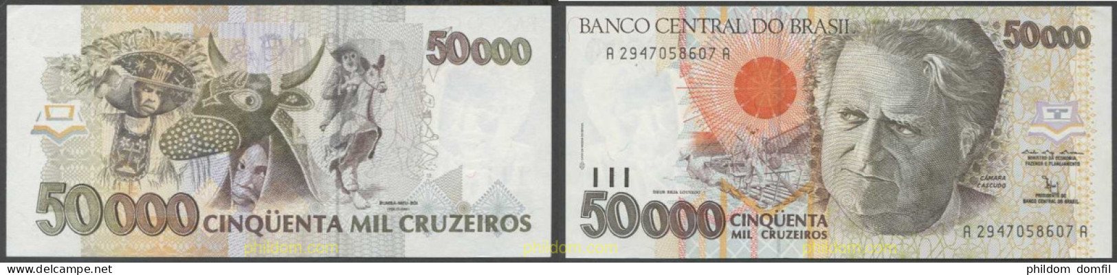 5788 BRASIL 1992 BRASIL 50000 CRUZEIROS 1992 - Brasile