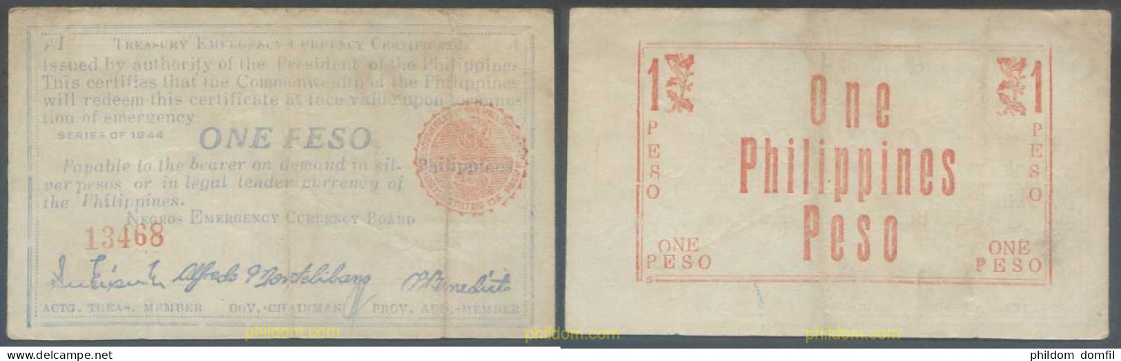 5894 FILIPINAS 1944 PHILIPPINES 1 PESO 1944 - Filippijnen