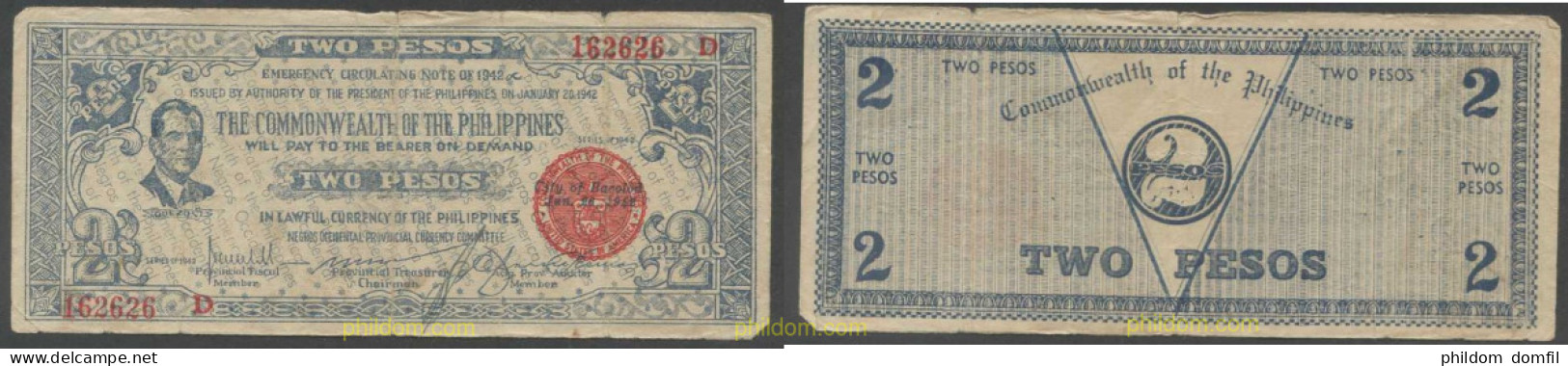 5895 FILIPINAS 1942 PHILIPPINES 12 PESOS 1942 - Philippines