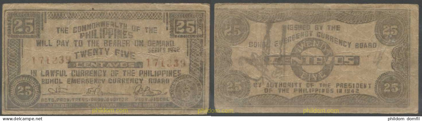 5898 FILIPINAS 1942 FILIPINAS 25 CENTAVOS 1942 - Filipinas