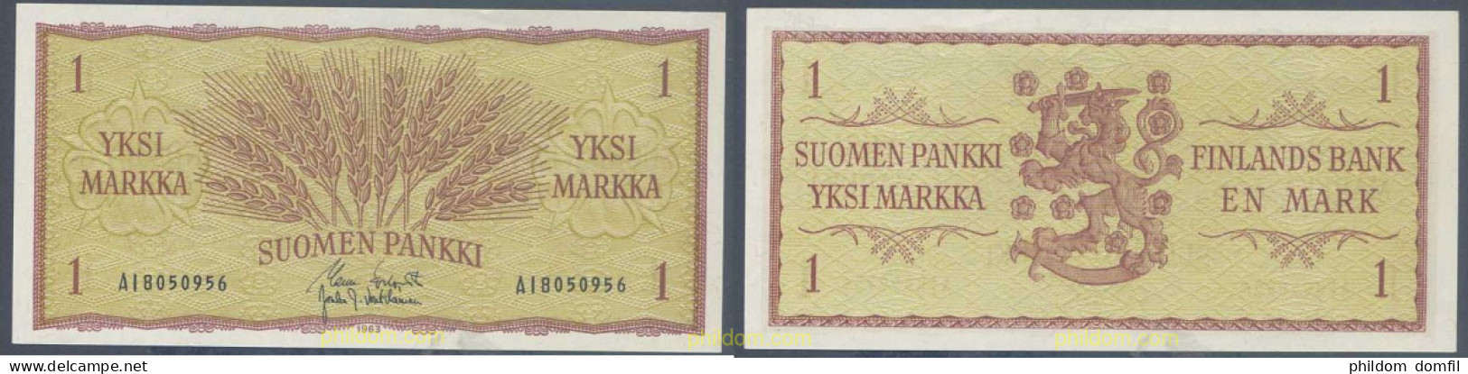 6053 FINLANDIA 1963 FINLANDIA 1963 1 MARKKAA - Finland