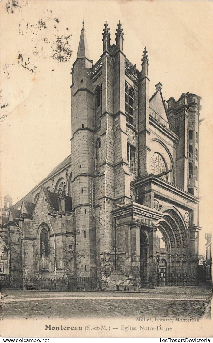 FRANCE - Montereau - Vue Générale De L'église Notre Dame - Carte Postale Ancienne - Montereau