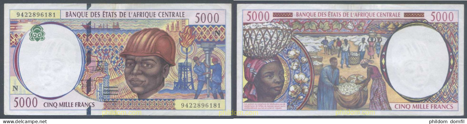 6119 AFRICA ECUATORIAL FRANCESA 2000 AFRICA ECUATORIAL 5000 FRANCS 2000 - Other - Africa
