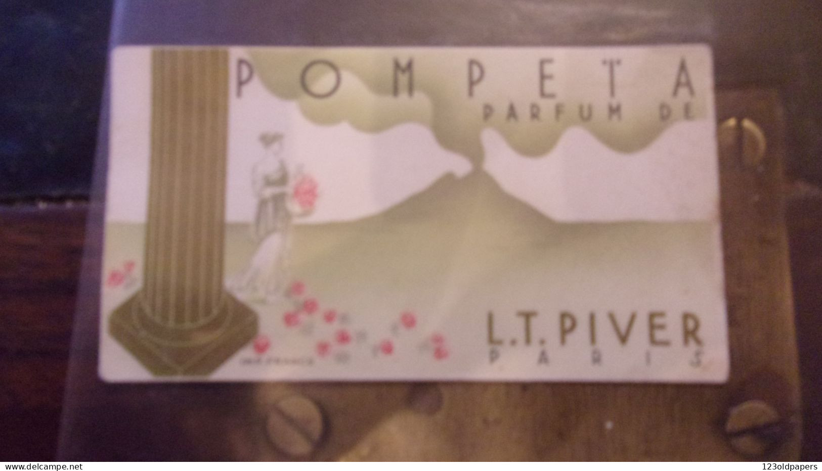 L T PIVER PARIS POMPEIA PARFUM DE  LT PIVER PARFUME LE MONDE ENTIER - Anciennes (jusque 1960)