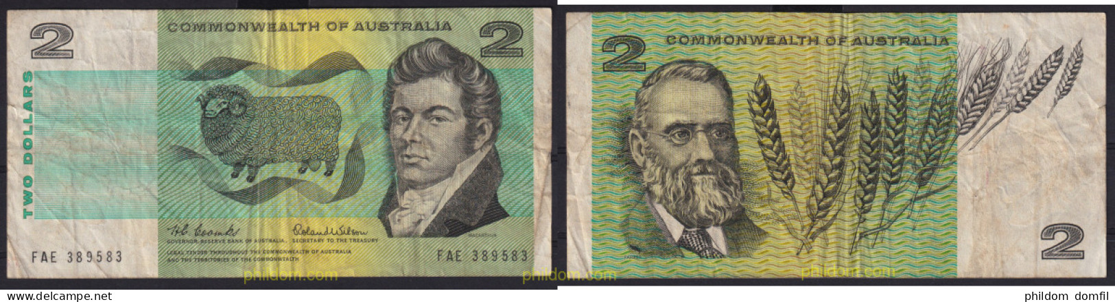 6777 AUSTRALIA 1966 AUSTRALIA 1966 2 DOLLARS - Bank Von New South Wales 1817