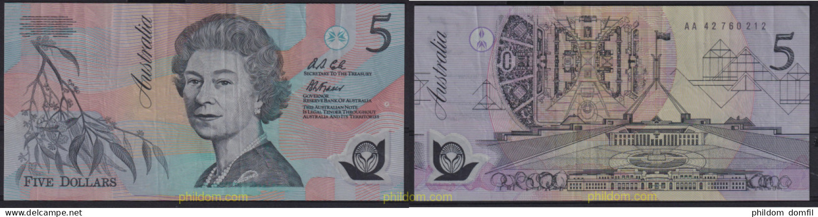 6785 AUSTRALIA 1995 AUSTRALIA 1995 5 DOLLARS - Banque De Nouvelle Galle Du Sud 1817
