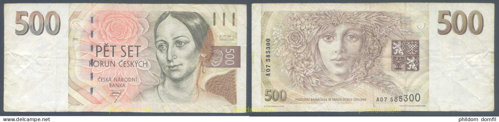 6920 CHEQUIA 1993 REPUBLICA CZECA 1993 500 KORUN - Tchéquie