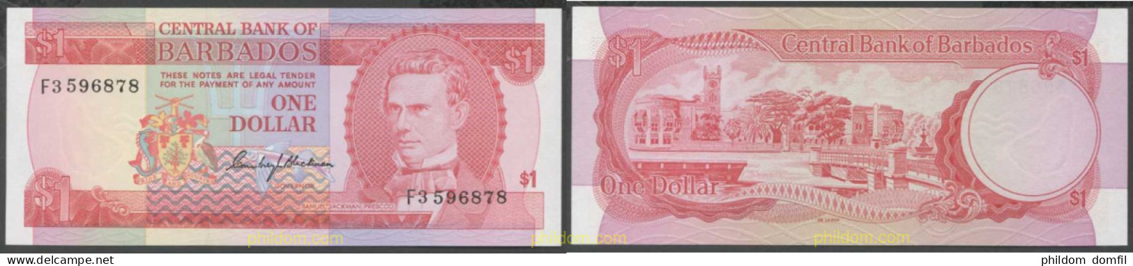 7903 BARBADOS 1973 BARBADOS 1 DOLLAR 1973 - Barbados (Barbuda)