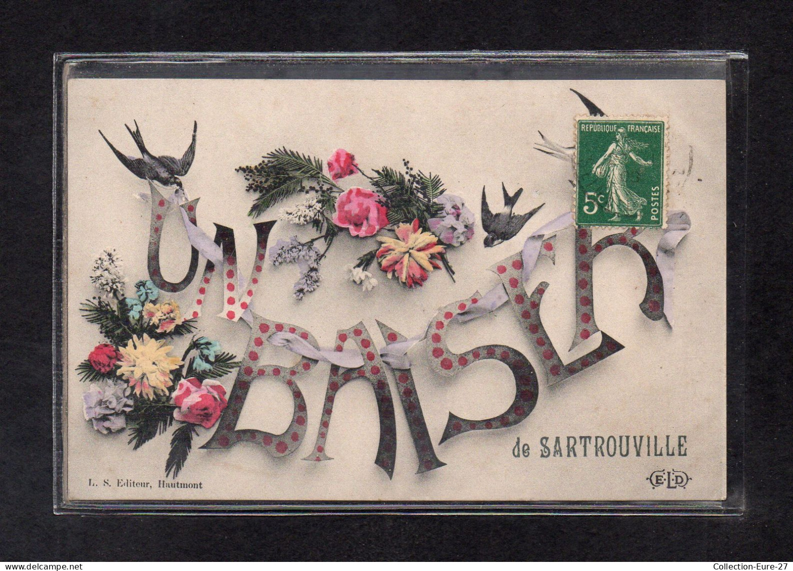 (08/02/24) 78-CPA SARTROUVILLE - UN BAISER - Sartrouville