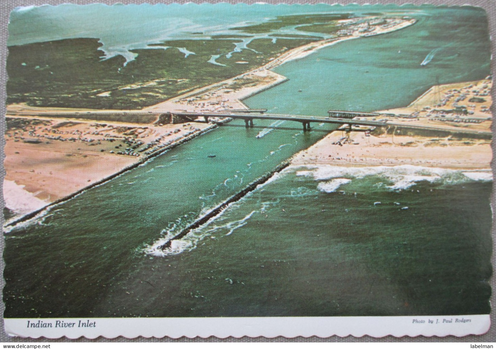 USA CALIFORNIA INDIAN RIVER INLET BRIDGE KARTE CARD POSTCARD CARTE POSTALE POSTKARTE CARTOLINA ANSICHTSKARTE - Long Beach