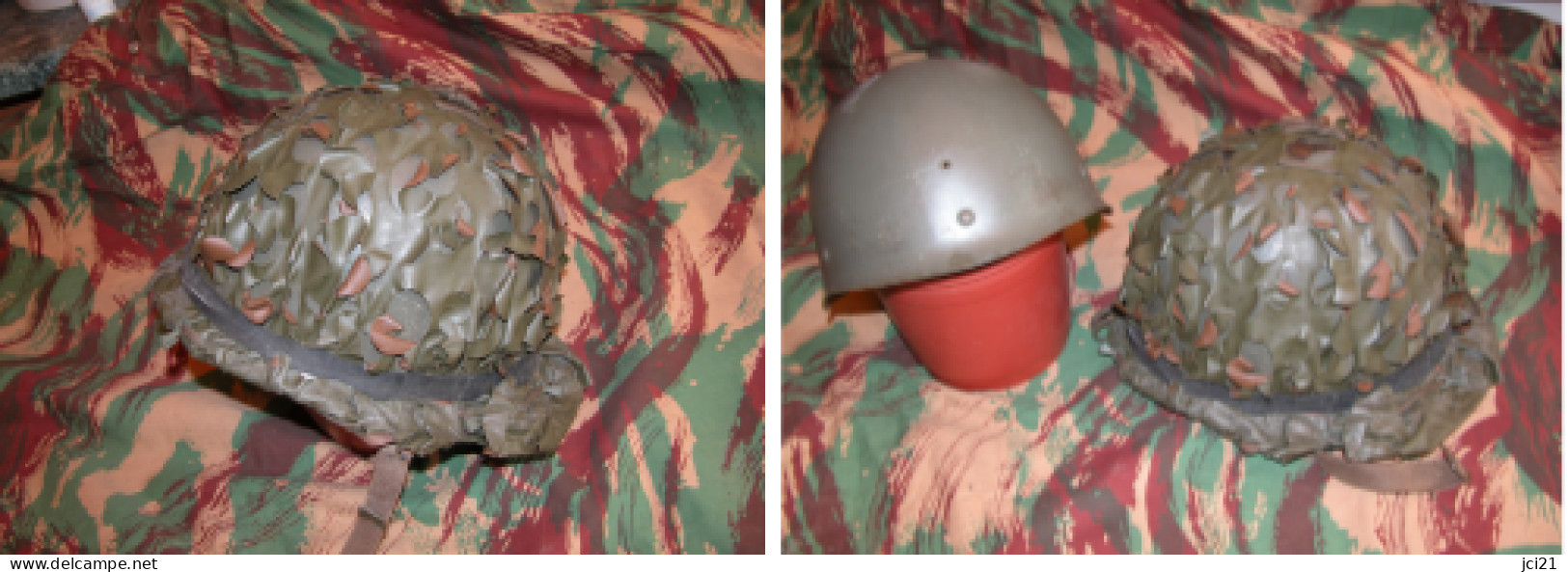 Casque, Sous-casque (Mle 51) Et Filet Cam (salade) (Armée Française)_m26 - Hoeden