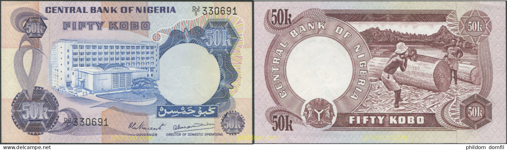 8096 NIGERIA 1973 NIGERIA 50 KOBO 1973 - Nigeria