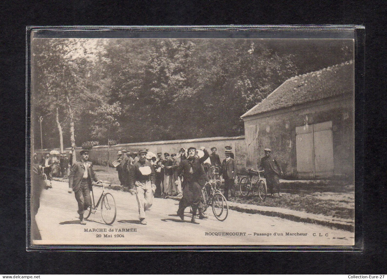 (08/02/24) 78-CPA ROCQUENCOURT - PASSAGE D'UN MARCHEUR - MARCHE DE L'ARMEE - 20 MAI 1904 - Rocquencourt