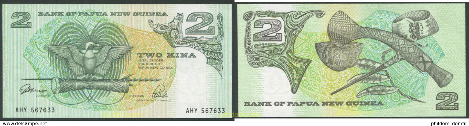 8198 PAPUA NUEVA GUINEA 1981 PAPOUASIE NEW GUINEA 2 KINA 1981 - Papoea-Nieuw-Guinea