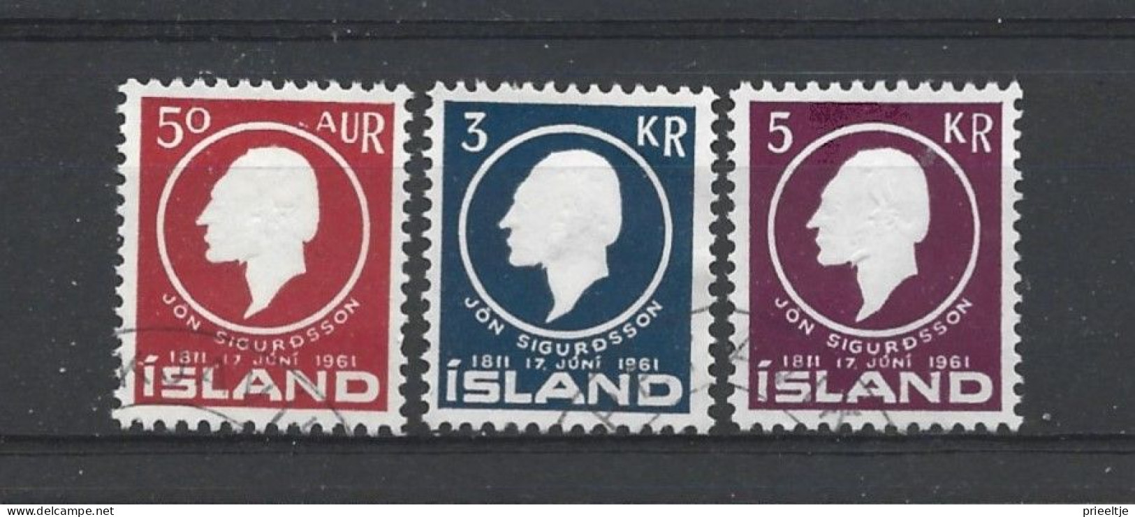 Iceland 1961 Jon Sigurdsson Y.T. 306/308 (0) - Oblitérés