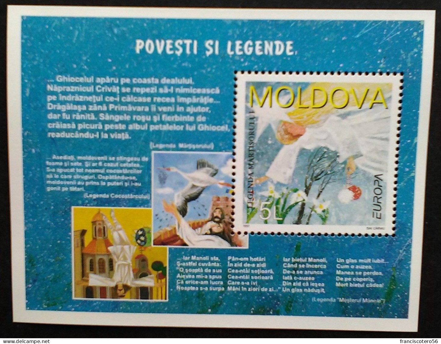 Europa - CEPT: Año. 1997 - (Moldavia). 1 - HB. - 1997