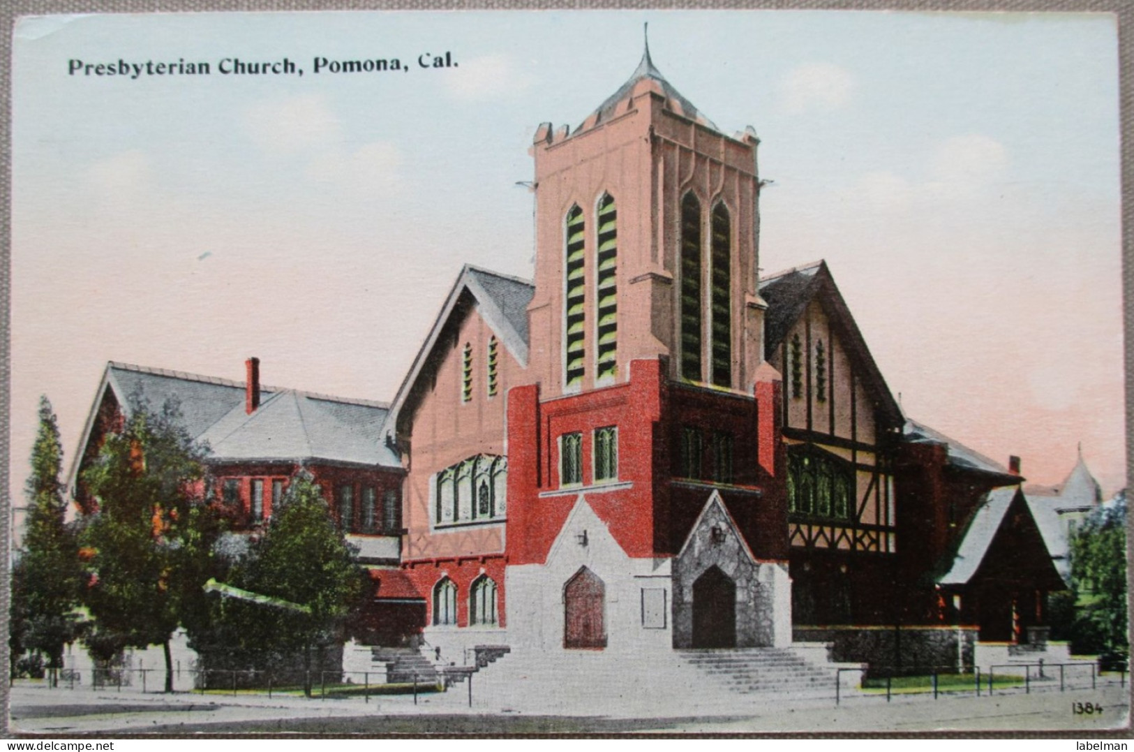 USA CALIFORNIA SAN GABRIEL POMONA PRESBYTERIAN CHURCH CARD POSTCARD CARTE POSTALE POSTKARTE CARTOLINA ANSICHTSKARTE - Long Beach