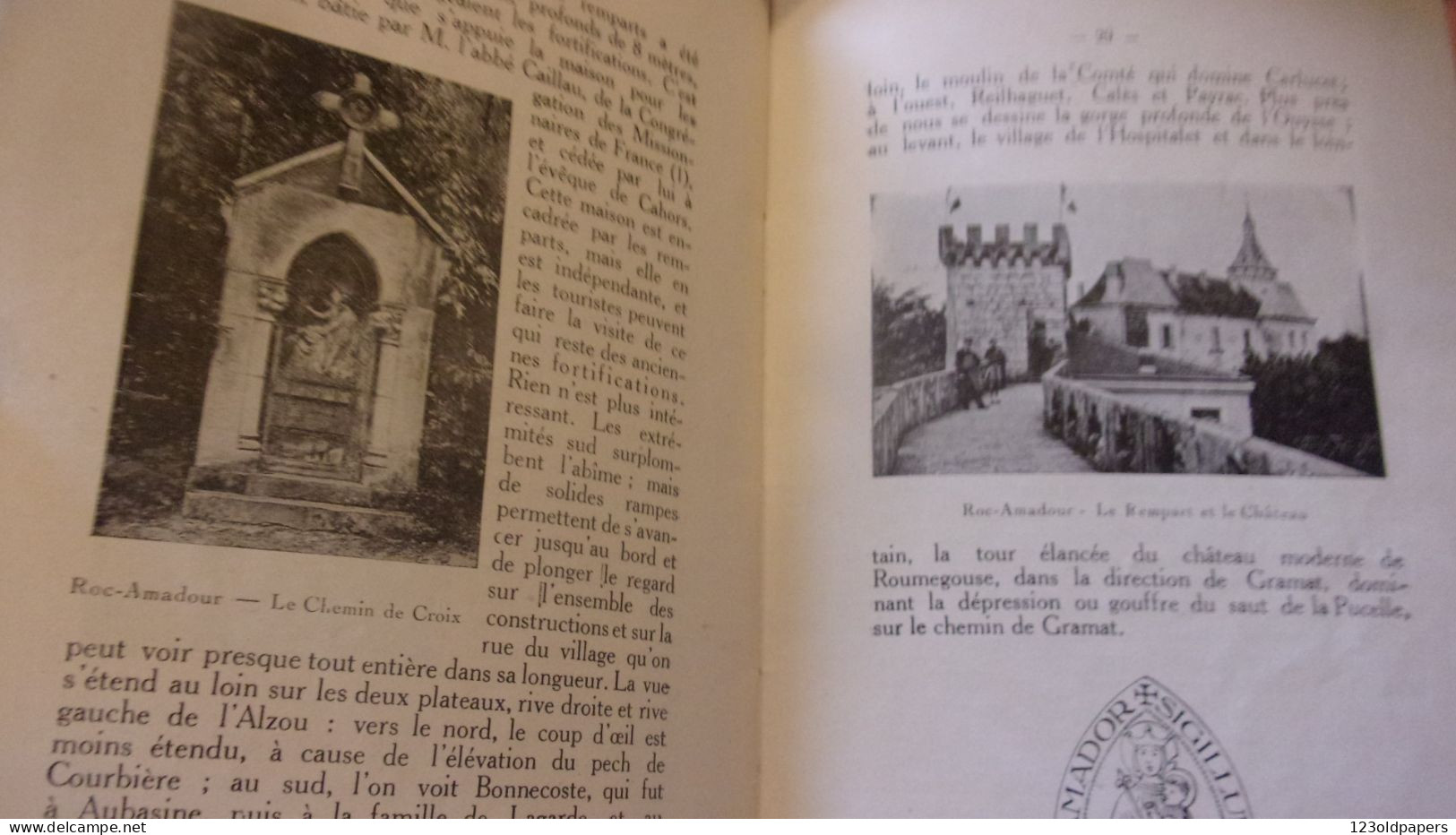 Guide De Roc-Amadour. Guide Touristique Du Pèlerin. - ALBE E. - 1925 PHOTOS 38 PAGES - Rocamadour