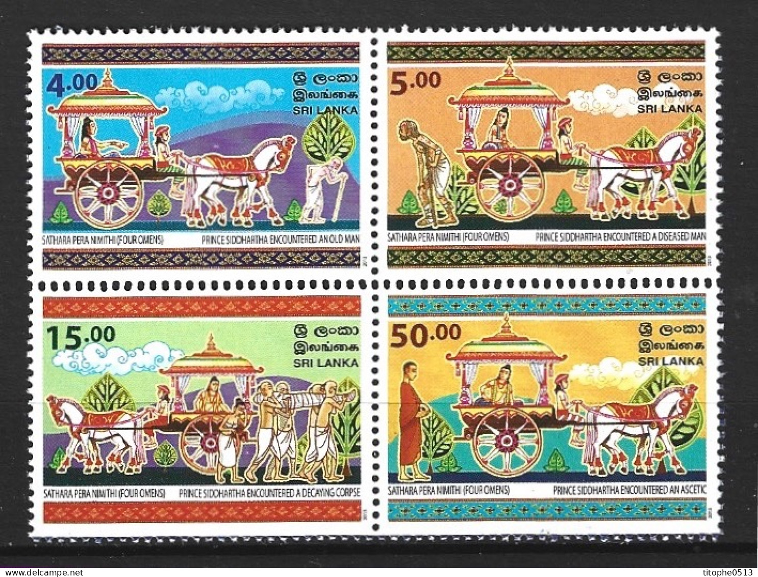 SRI LANKA. N°1898-1901 De 2013. Le Vesak. - Bouddhisme