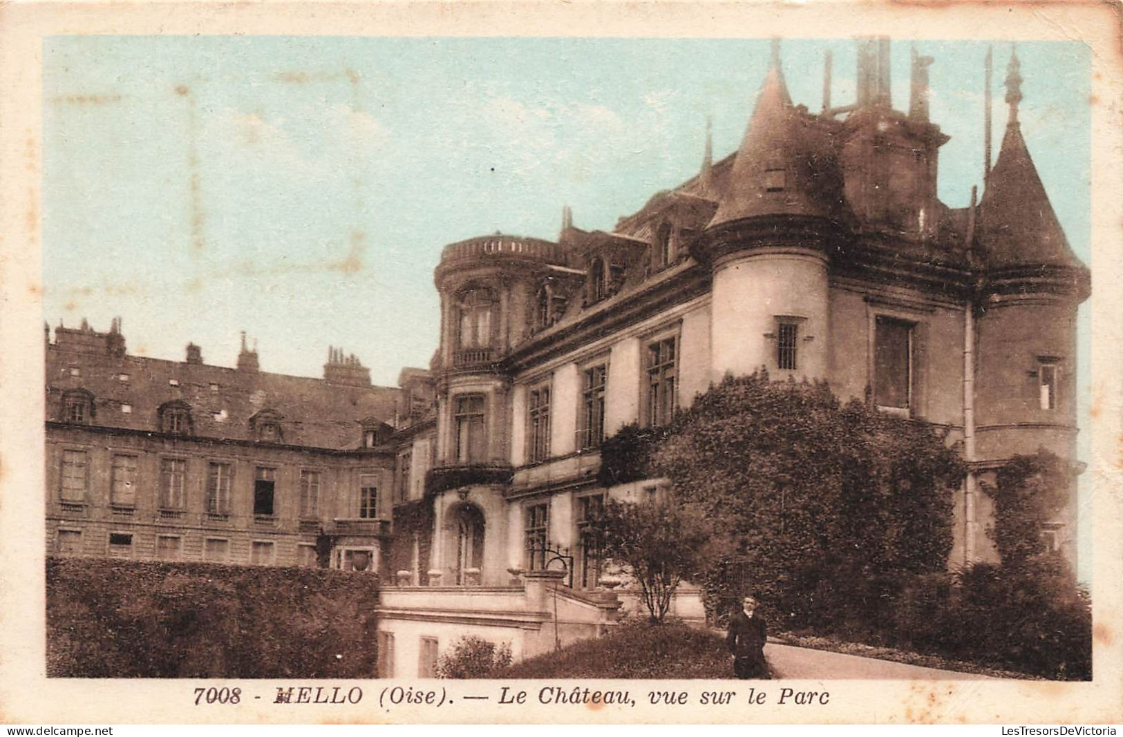 FRANCE - Mello - Vue Générale Du Château Et Vue Sur Le Parc  - Colorisé - Carte Postale Ancienne - Sonstige & Ohne Zuordnung