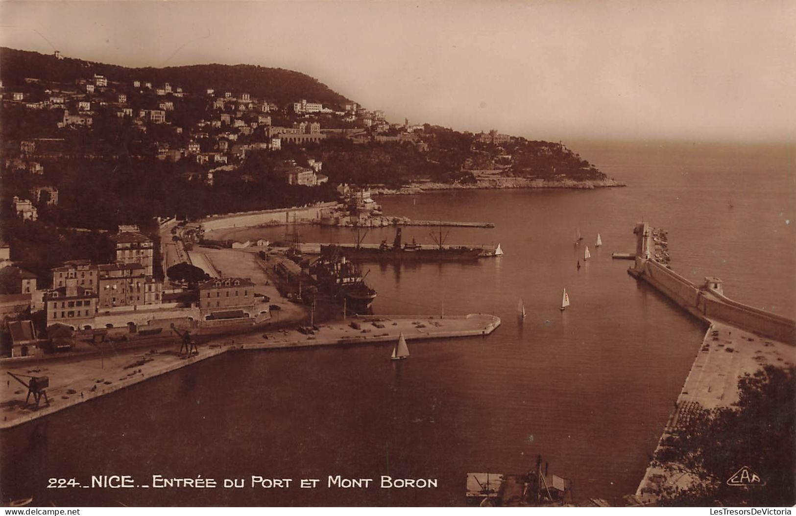FRANCE - Nice - Entrée Du Port Et Mont Boron - Carte Postale Ancienne - Sonstige & Ohne Zuordnung