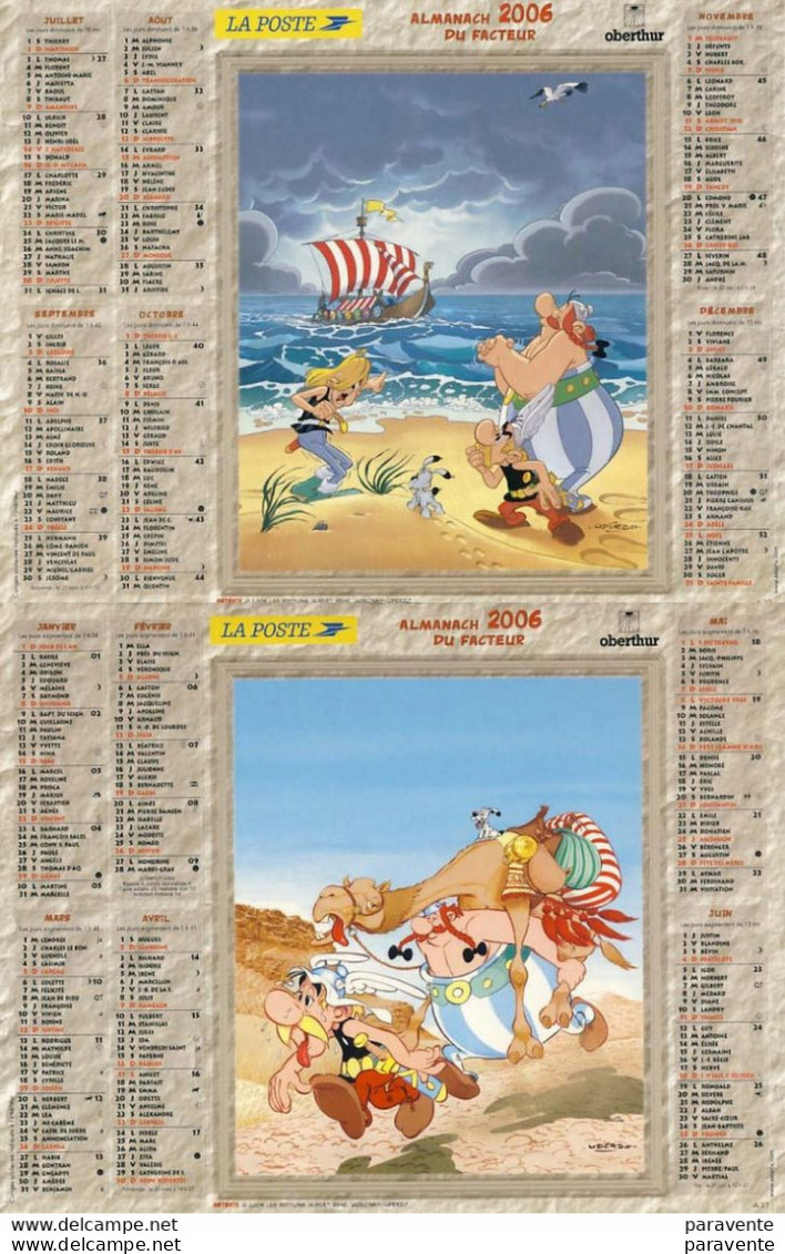 ASTERIX : Calendrier LA POSTE 2006 - Asterix