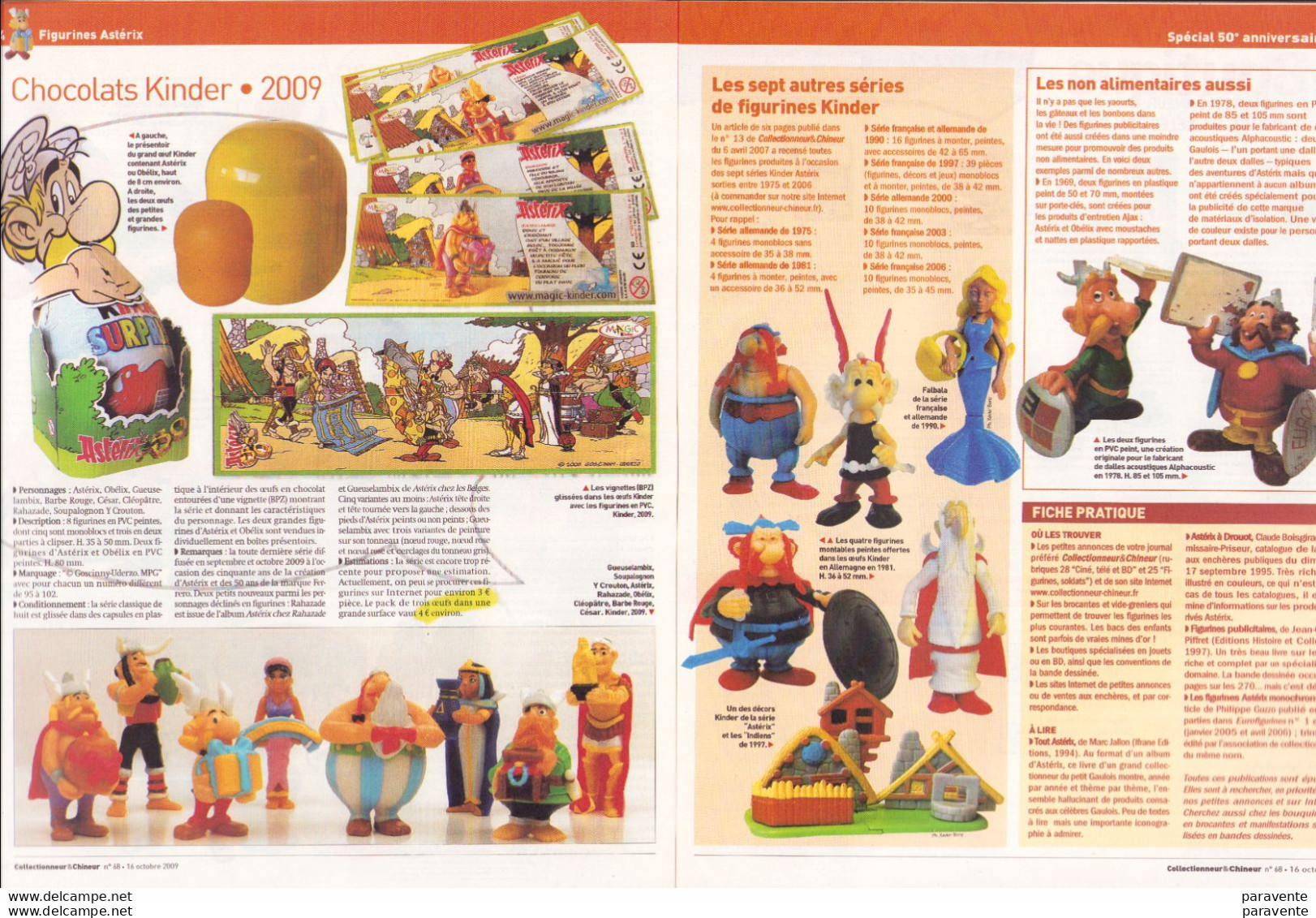 ASTERIX : Magazine COLLECTIONNEUR & CHINEUR 2009 ( Figurines Asterix) - Asterix