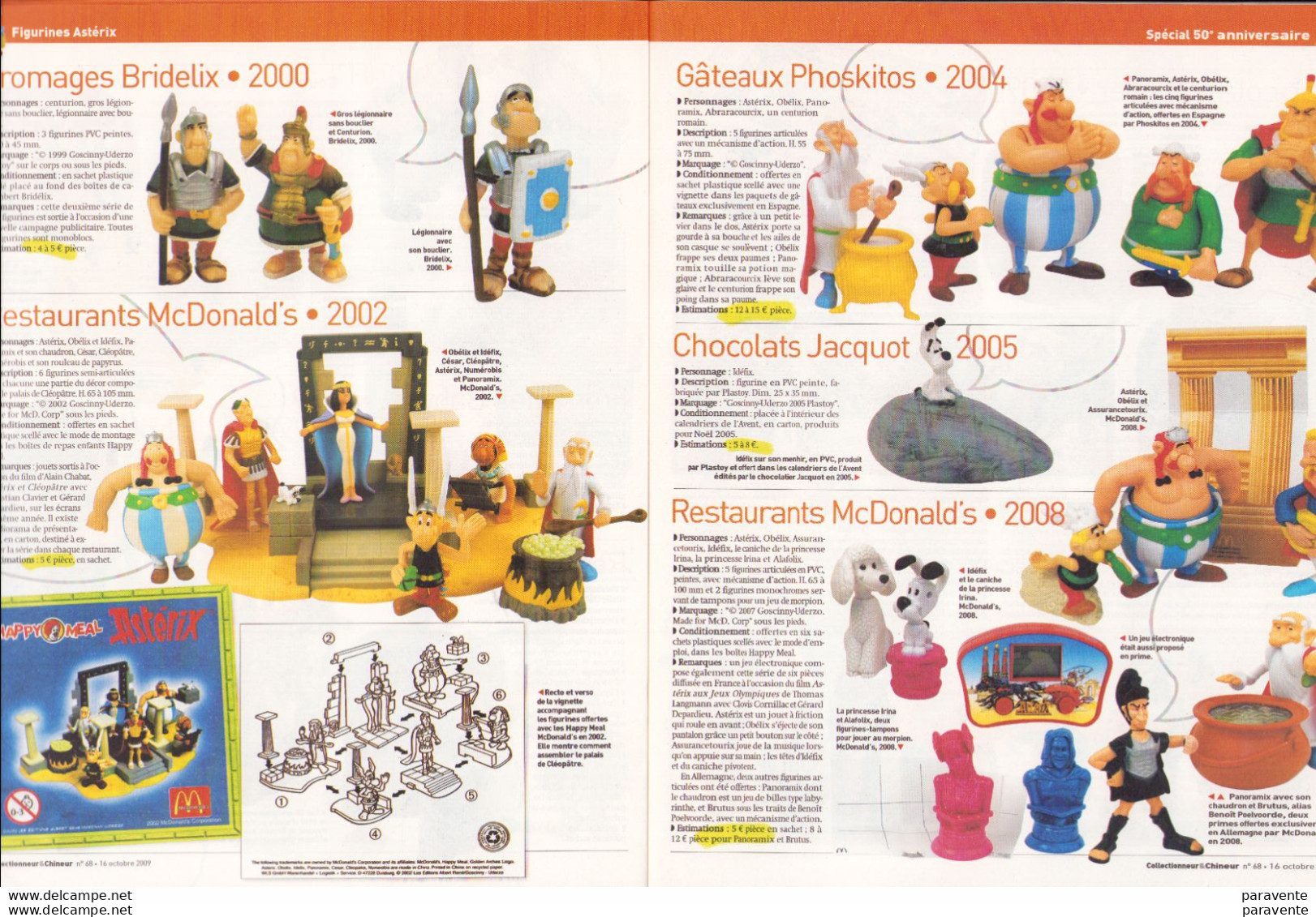 ASTERIX : Magazine COLLECTIONNEUR & CHINEUR 2009 ( Figurines Asterix) - Asterix