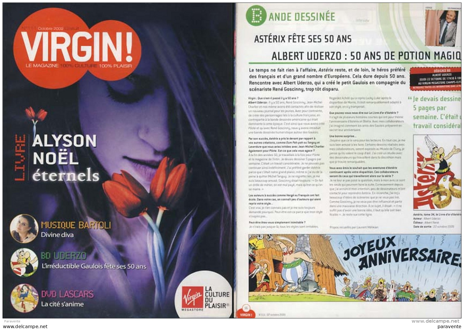 ASTERIX : Magazine VIRGIN 111 , 2009 - Astérix