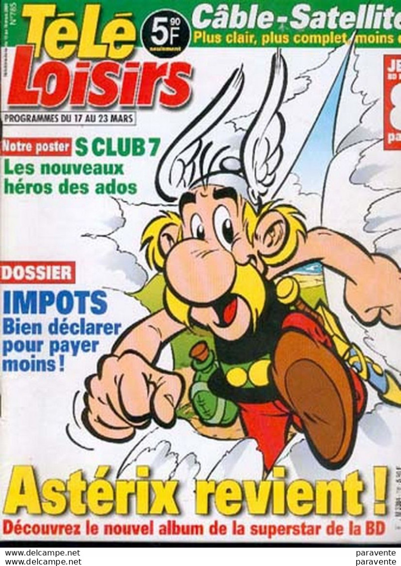 ASTERIX : Magazine TELE LOISIRS 785 , 2001 - Astérix