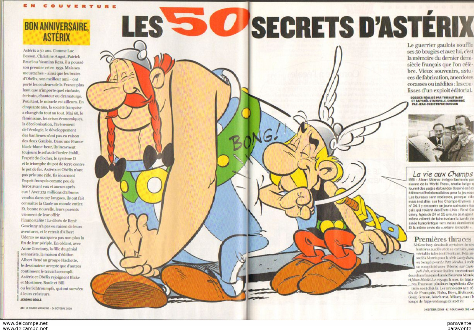 ASTERIX : Magazine FIGARO 2009 - Asterix