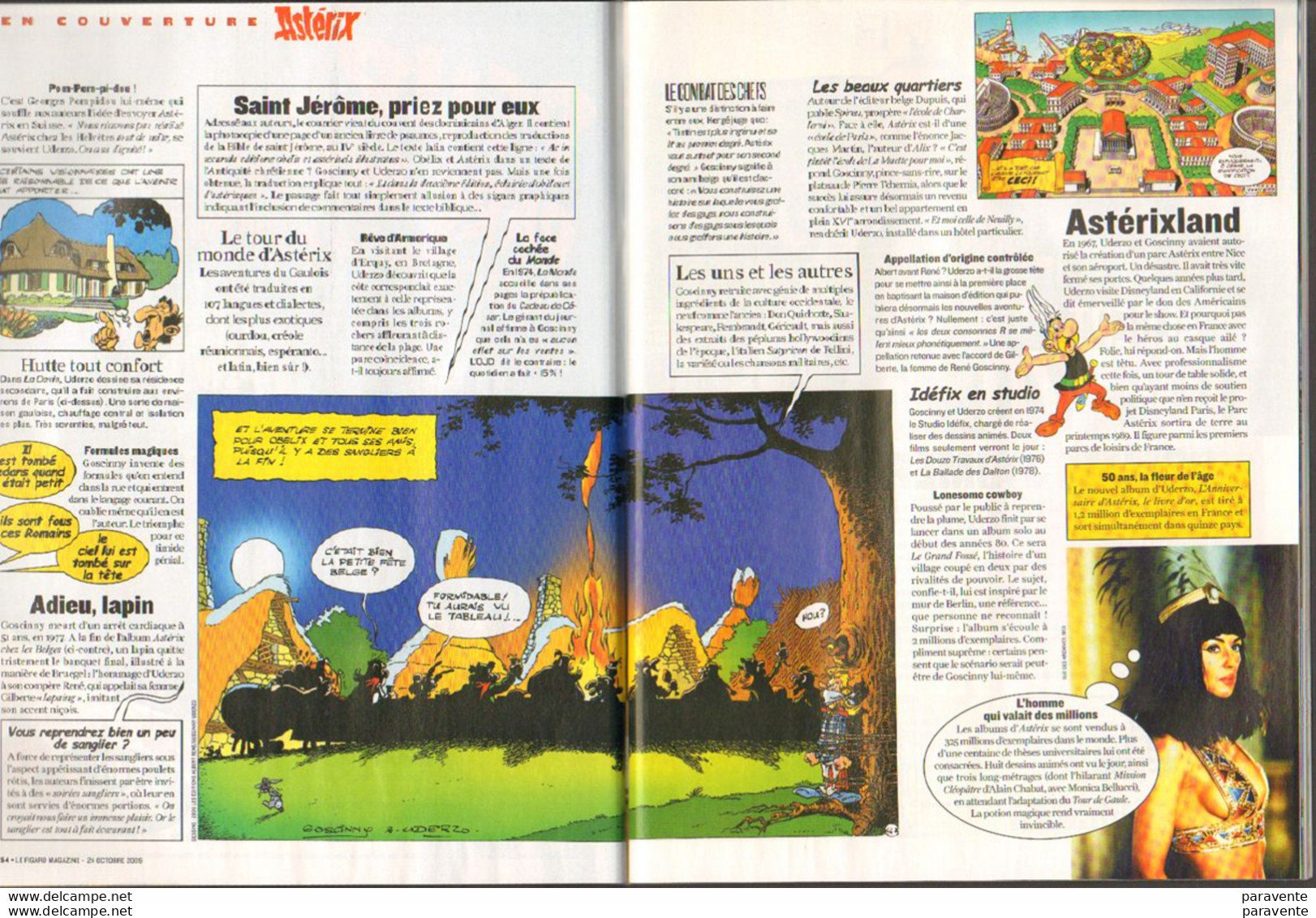 ASTERIX : Magazine FIGARO 2009 - Asterix