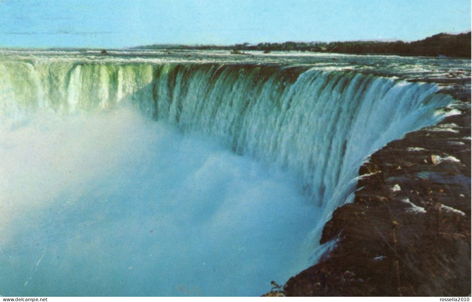 CARTOLINA AMERICA USA 1960 NEW YORK HORSESHOE FALLS Postcard - Long Island