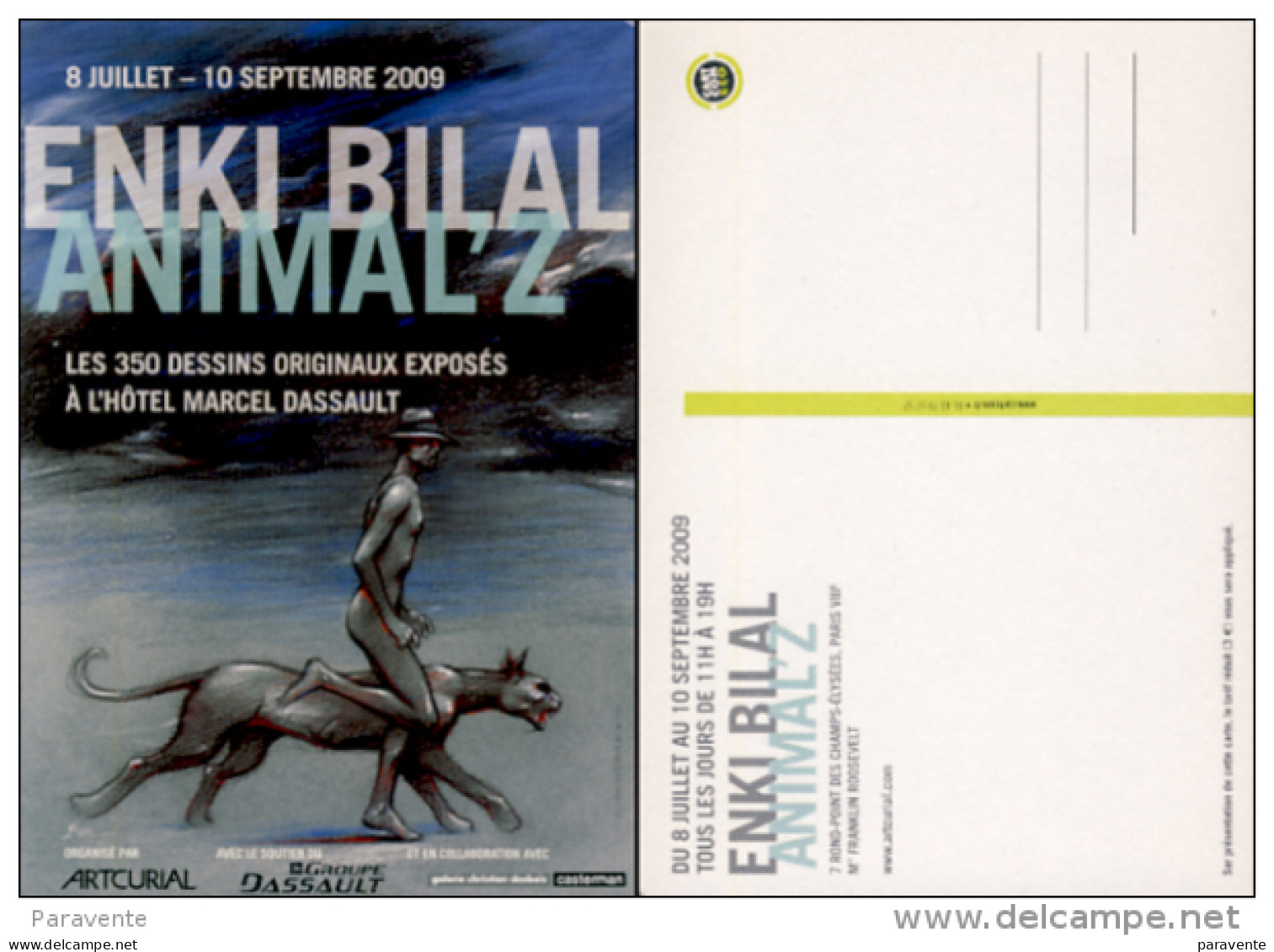 BILAL : Carte Expo ANIMAL Z - Bilal
