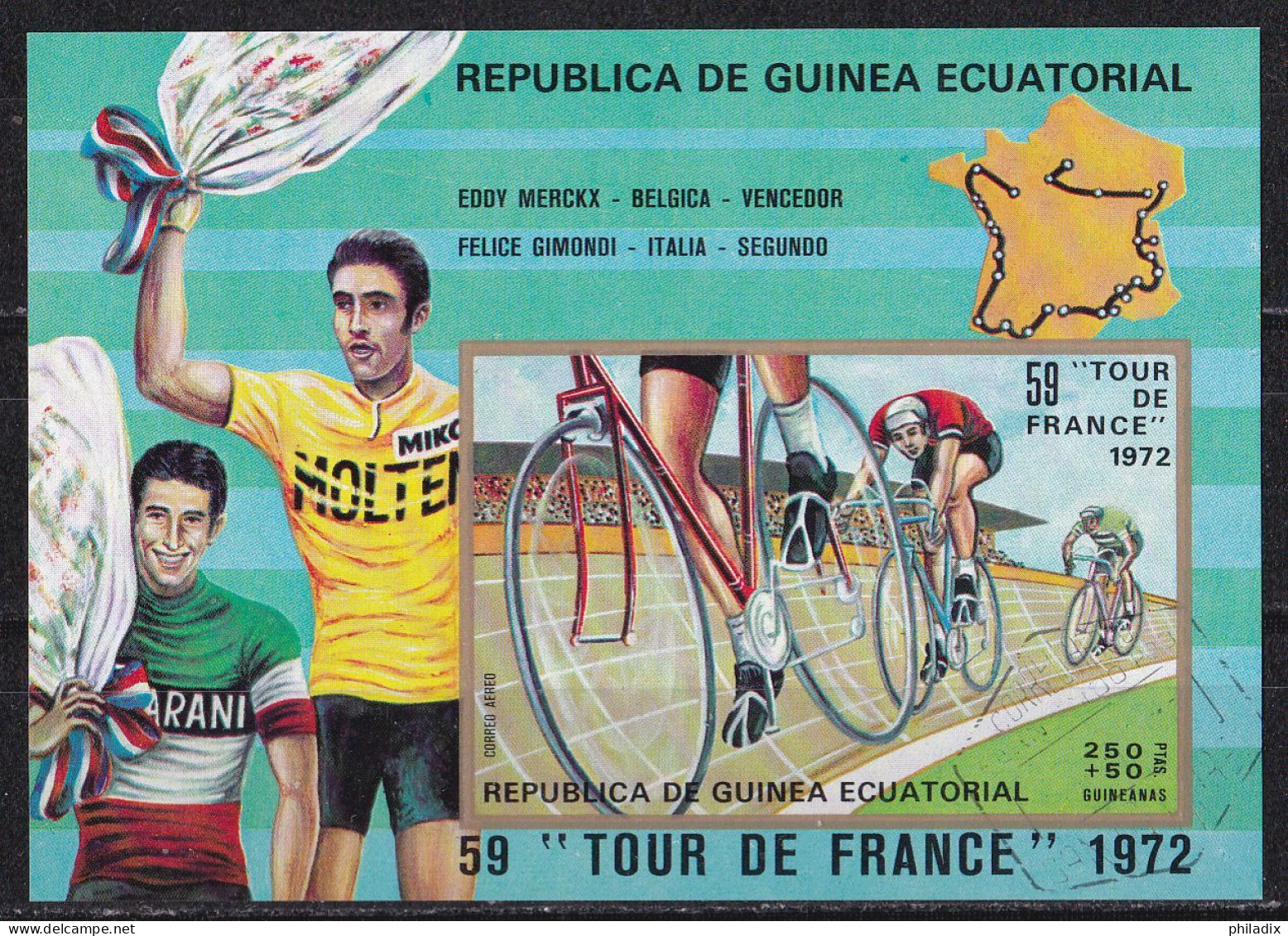 # Äquatorial Guinea Block Von 1973 O/used (Blk-69) - Guinea Ecuatorial