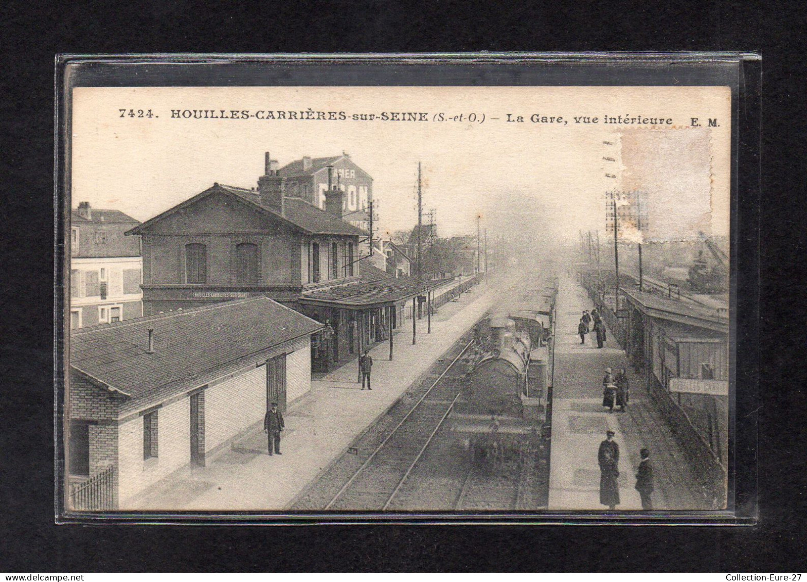 (08/02/24) 78-CPA HOUILLES - CARRIERES SUR SEINE - LA GARE - Houilles